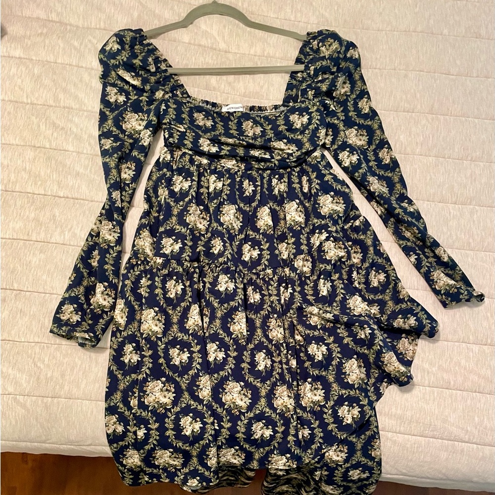 Weworewhat asymmetrical floral dress